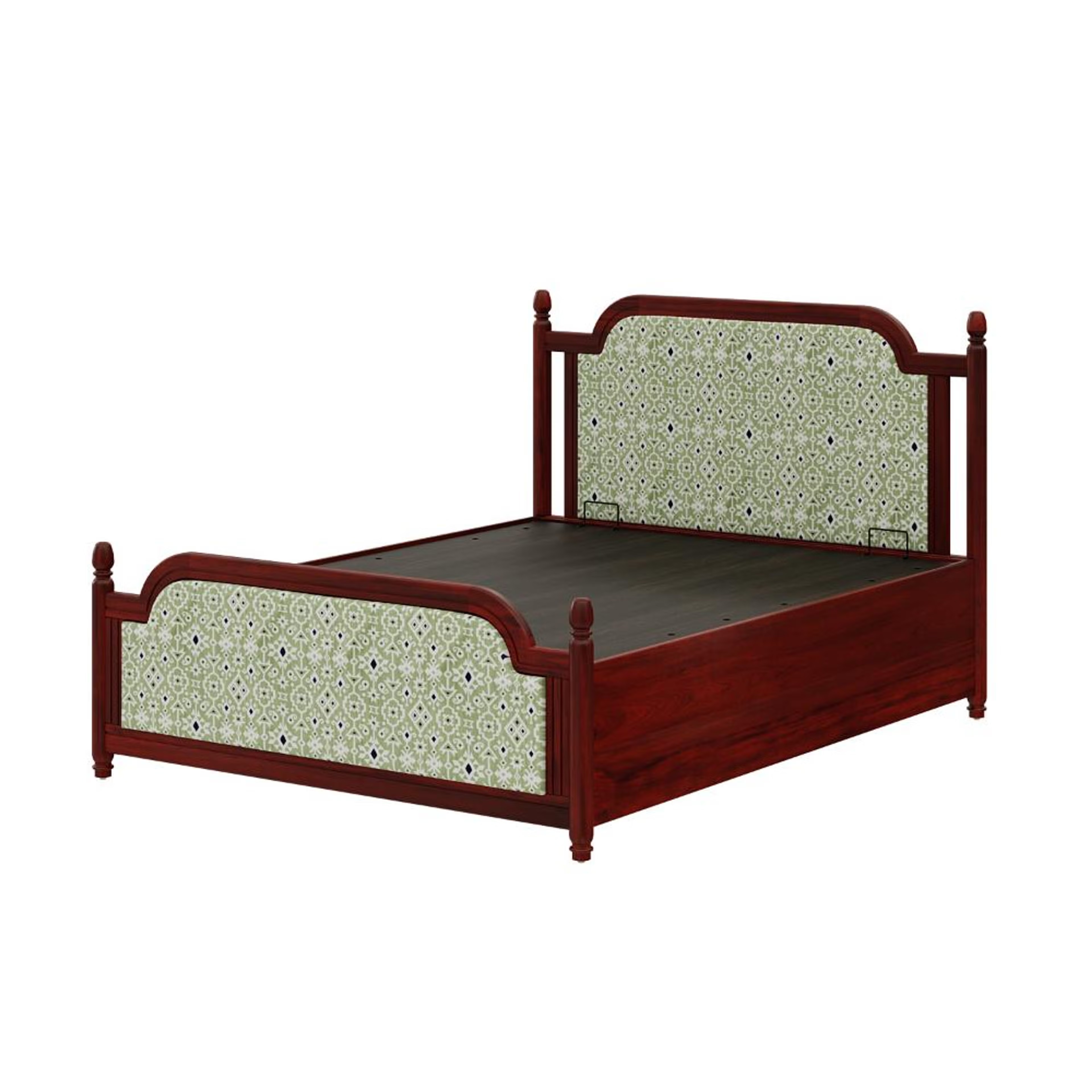 Home 44 Wakefit Svapiti Queen Hydraulic Storage Teak Wood Bed Queen - 78" x 60\