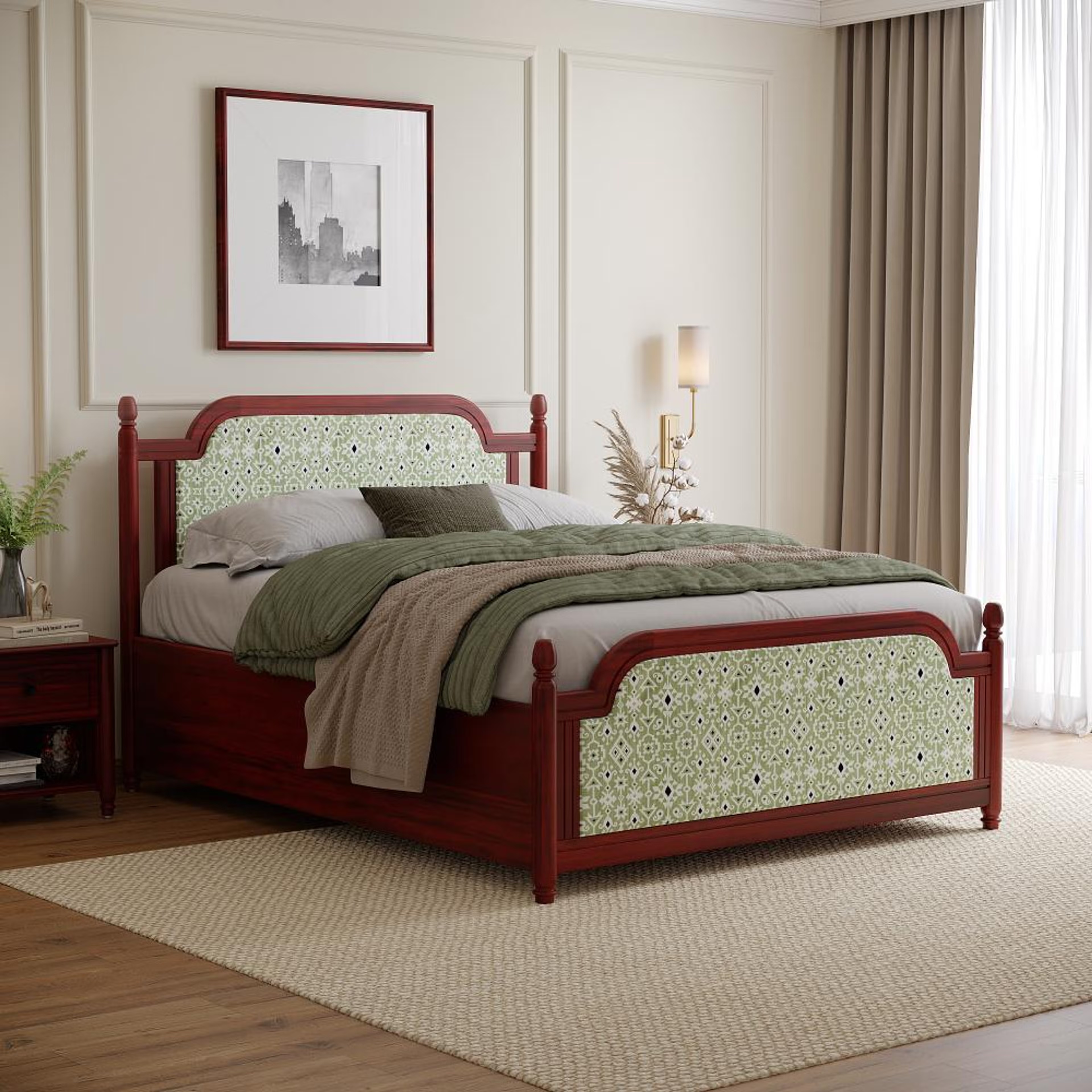 Wakefit Svapiti Queen Storage Teak Wood Bed Queen - 78" x 60\