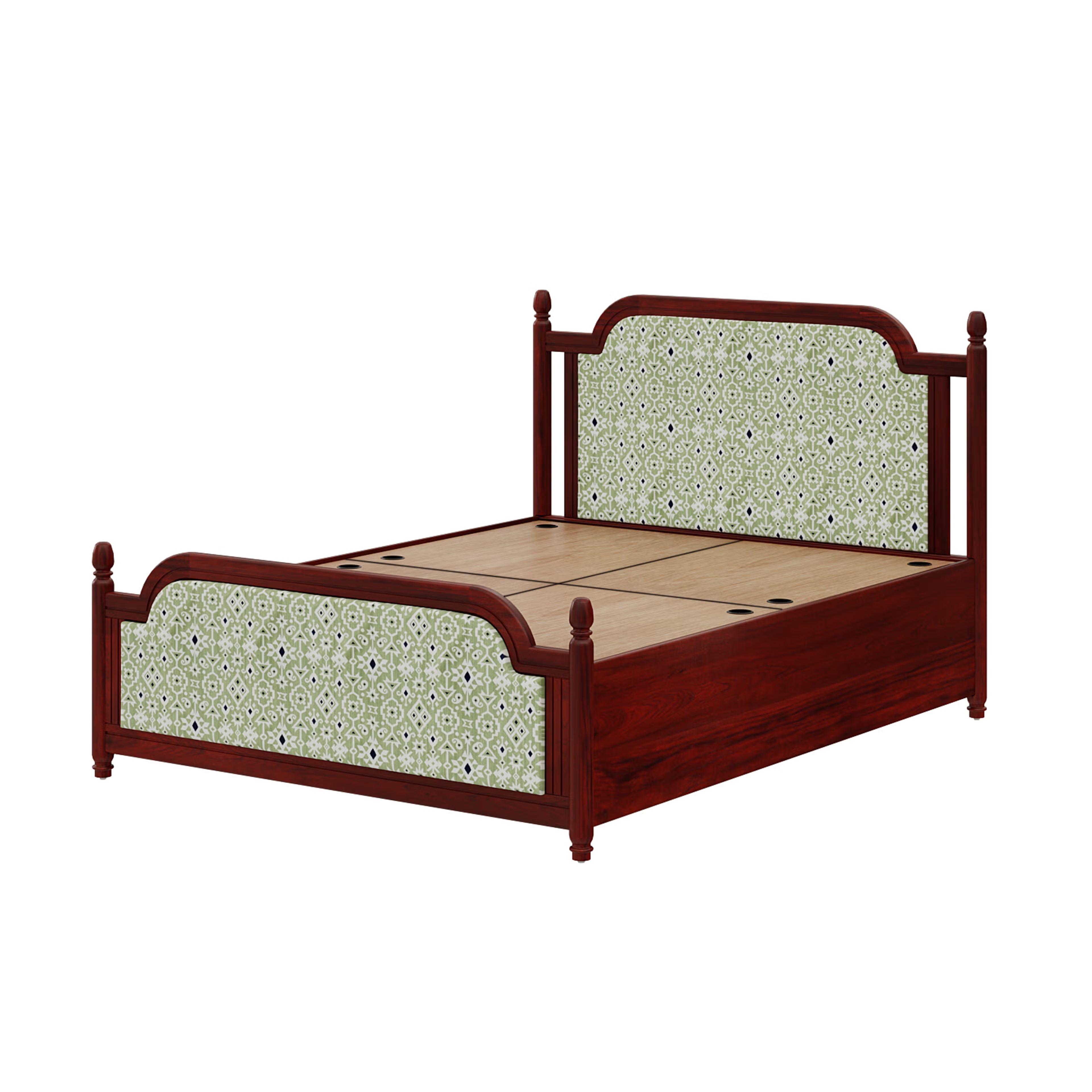 Home 32 Wakefit Svapiti Queen Storage Teak Wood Bed Queen - 78" x 60\