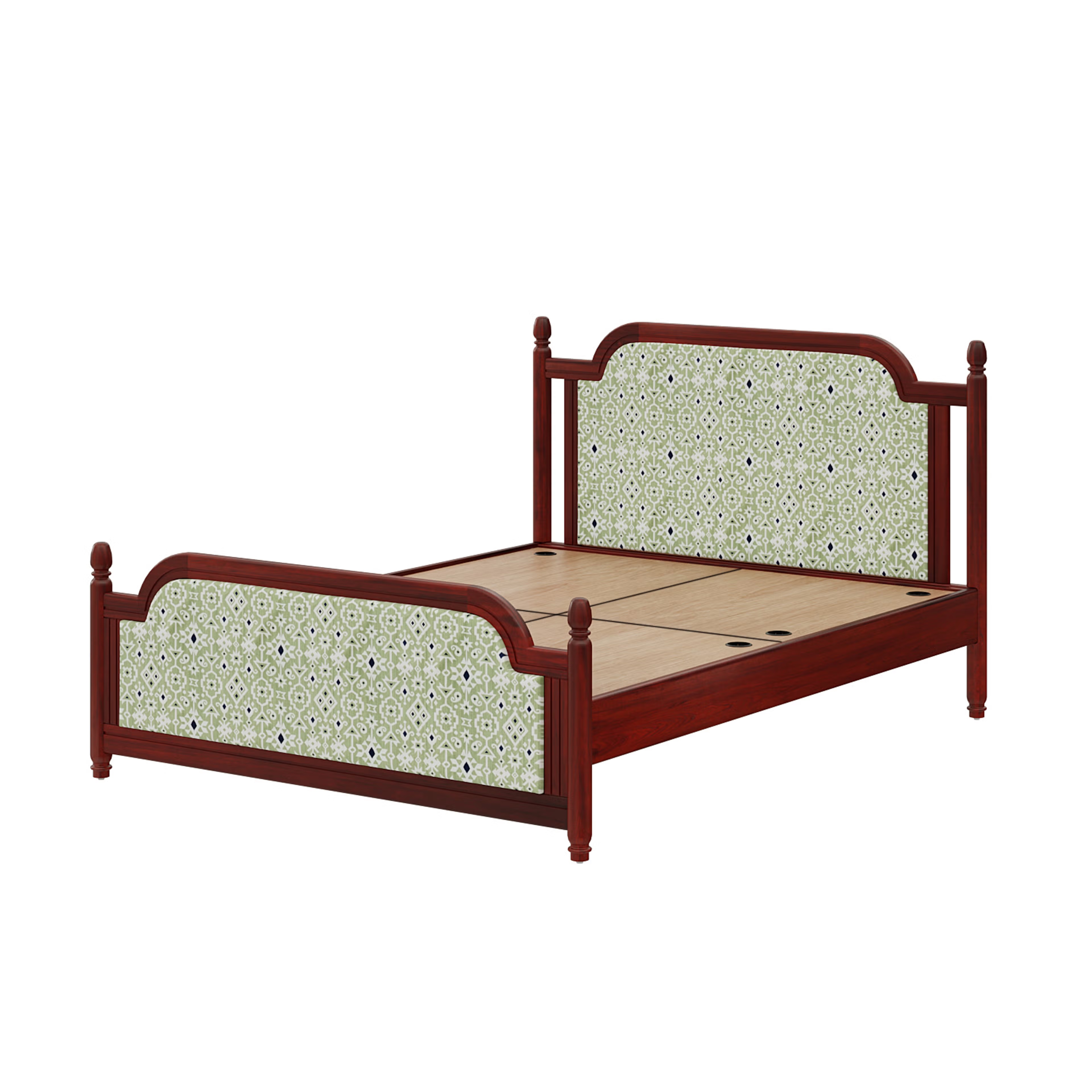 Wakefit Svapiti Queen Non Storage Teak Wood Bed Queen - 78" x 60\