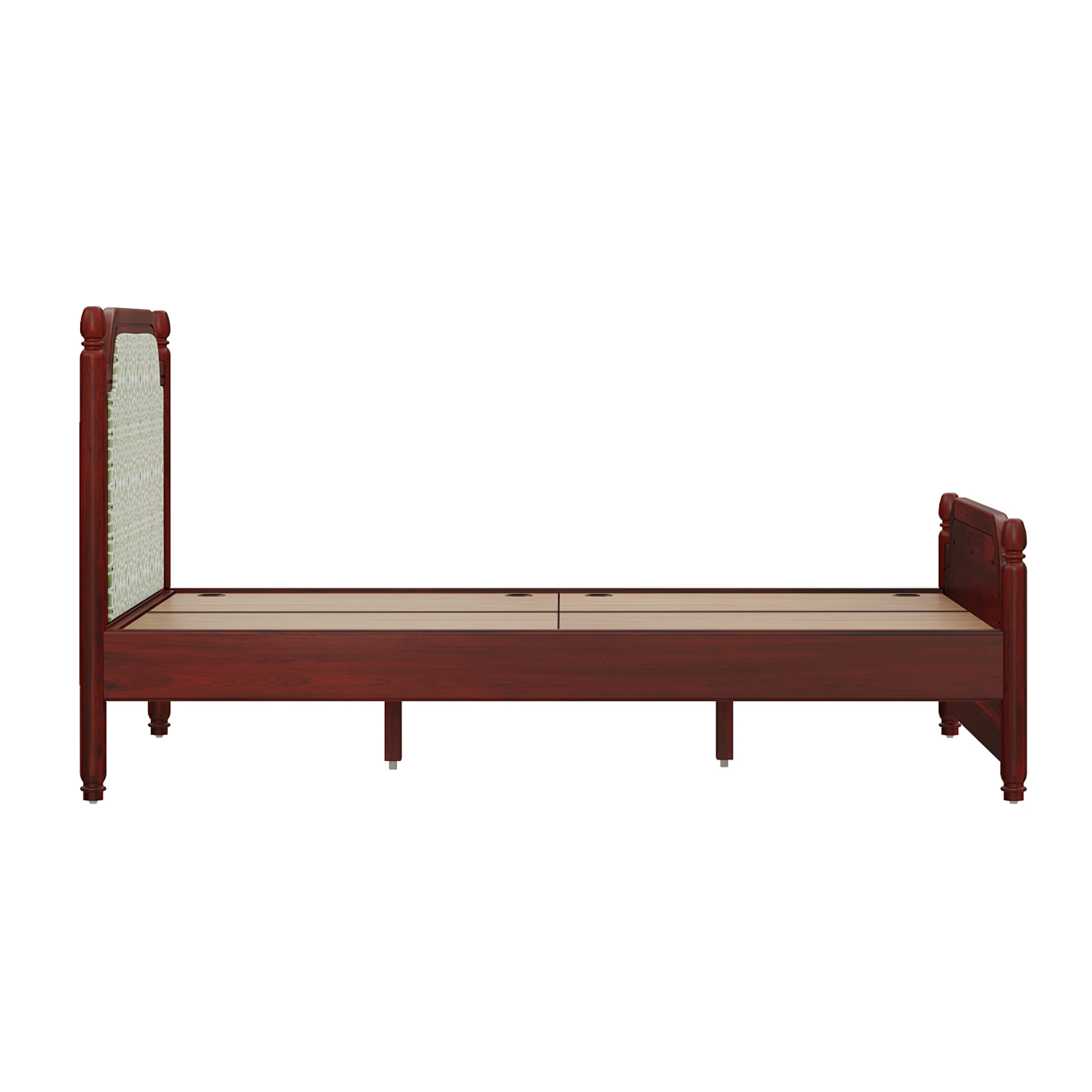 Wakefit Svapiti Queen Non Storage Teak Wood Bed Queen - 78" x 60 4 Wakefit Svapiti Queen Non Storage Teak Wood Bed Queen - 78" x 60\