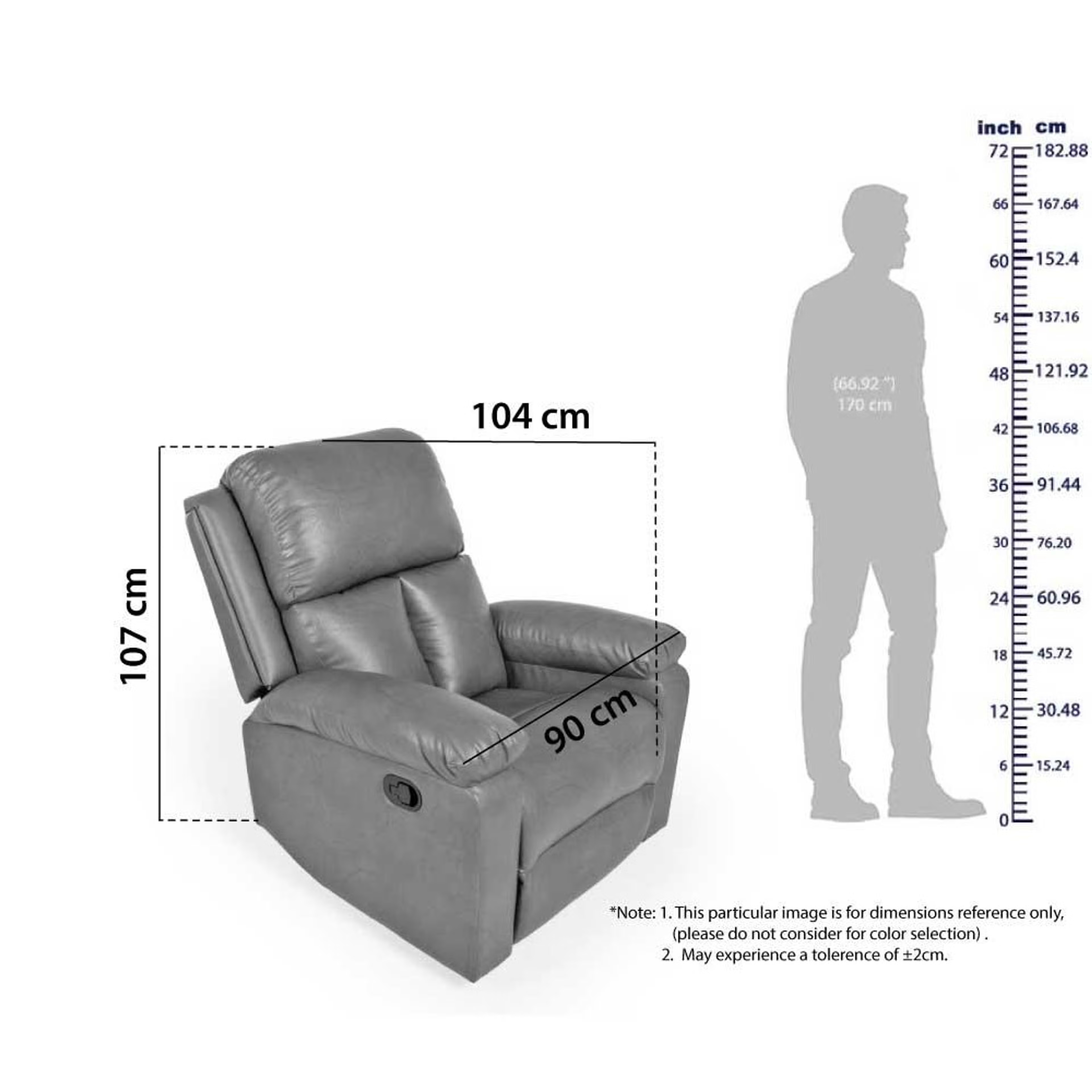 Wakefit Stargazer Recliner - 1 Seater - Marble Grey Manual, Regular, 1 Seater, Marble Grey 14 Wakefit Stargazer Recliner - 1 Seater - Marble Grey Manual, Regular, 1 Seater, Marble Grey
