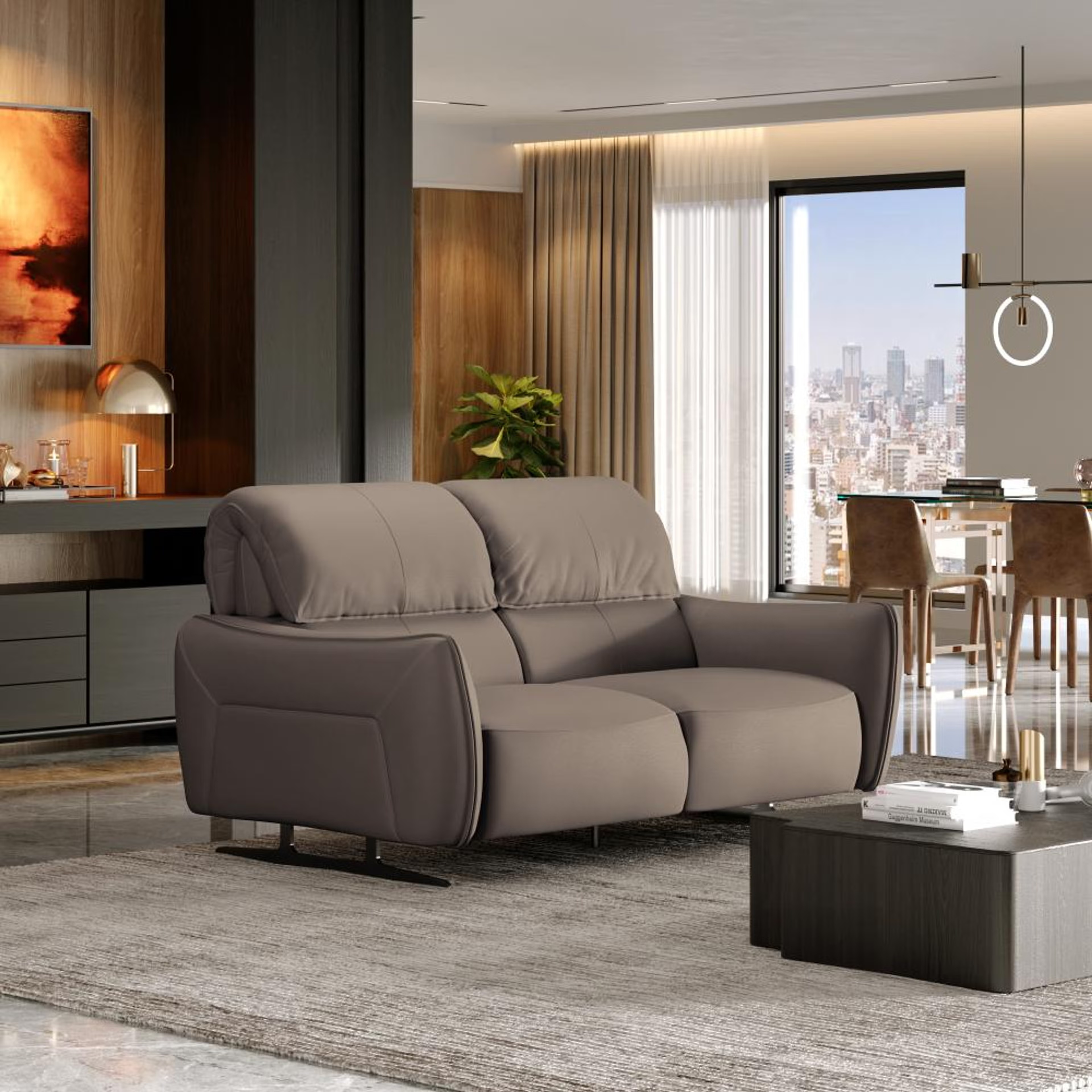 Home 28 Wakefit Crete Sofa Without Motion - Two Seater Regular, Without Motion, 2 Seater, Grey