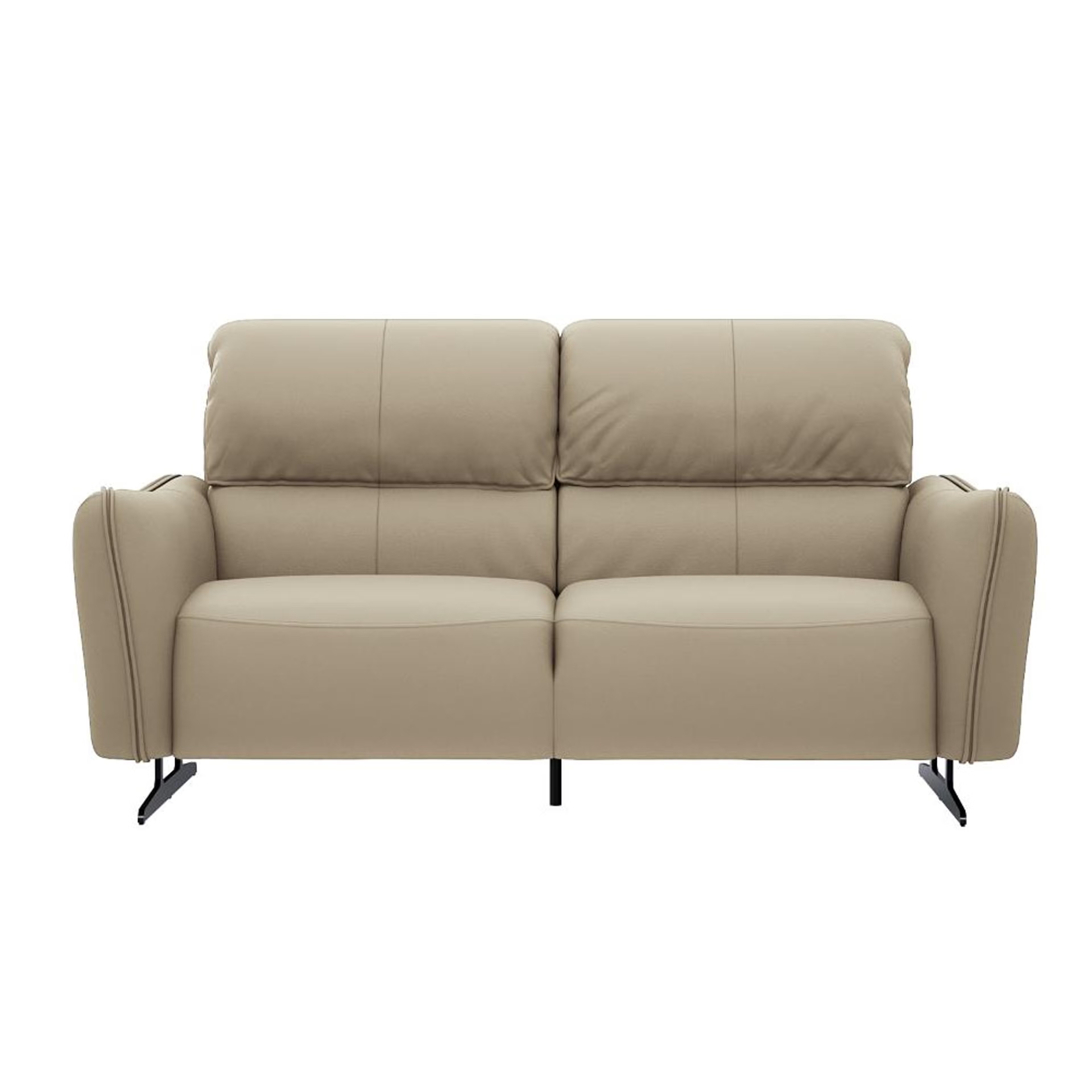 Home 39 Wakefit Crete Sofa Without Motion - Two Seater Regular, Without Motion, 2 Seater, Beige