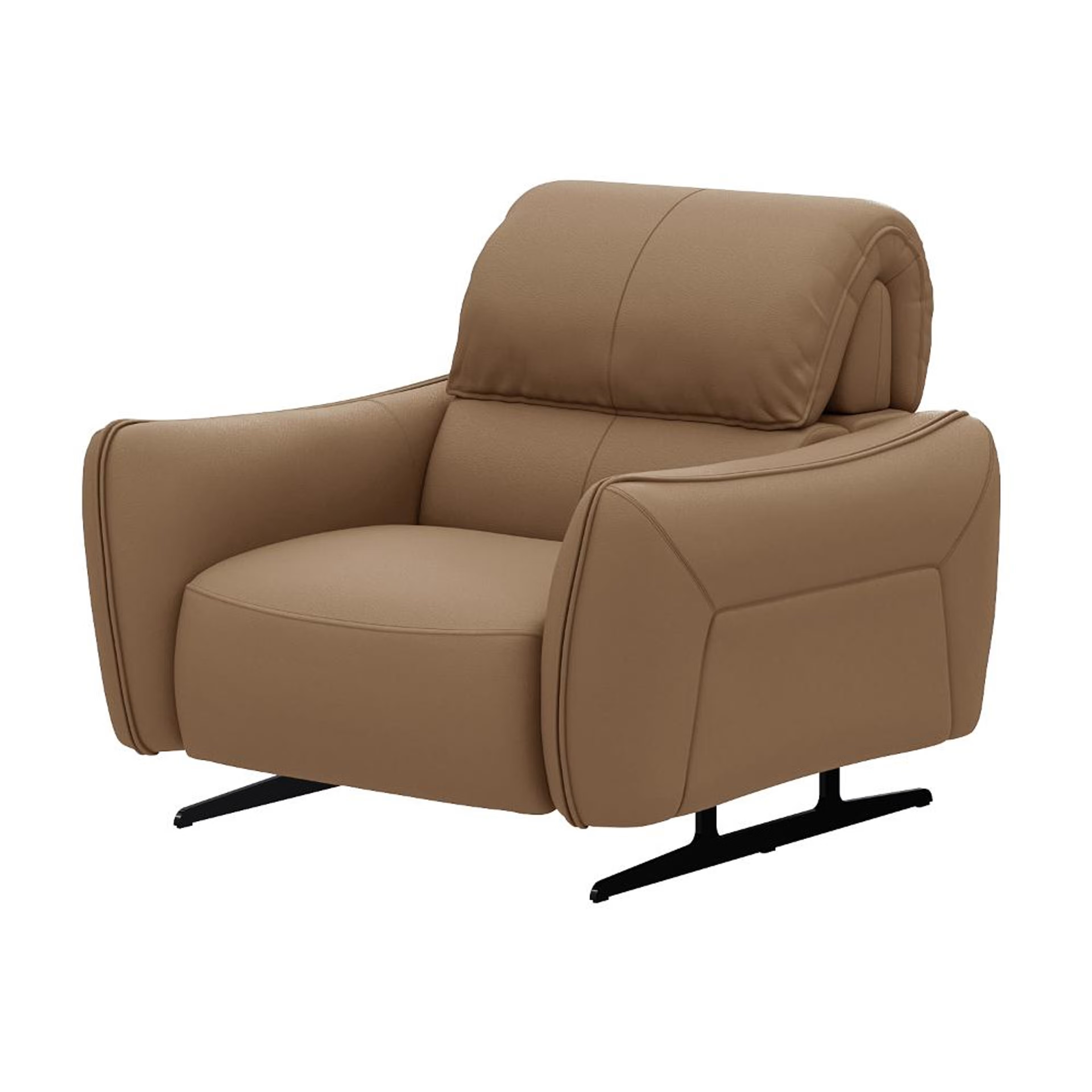 Wakefit Crete Sofa Without Motion - One Seater Regular, Without Motion, 1 Seater, Cappuccino 3 Wakefit Crete Sofa Without Motion - One Seater Regular, Without Motion, 1 Seater, Cappuccino