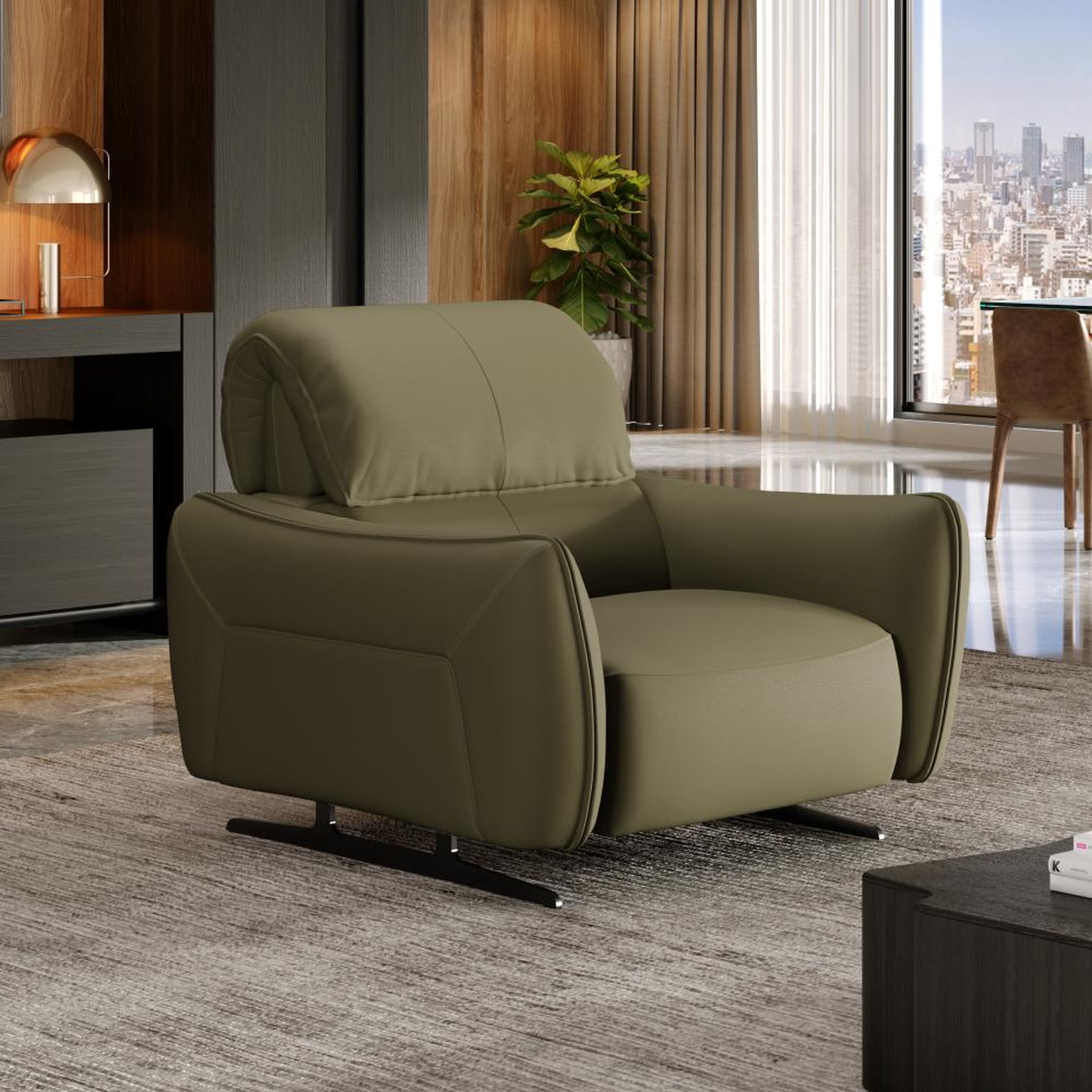 Home 45 Wakefit Crete Sofa Without Motion - One Seater Regular, Without Motion, 1 Seater, Green