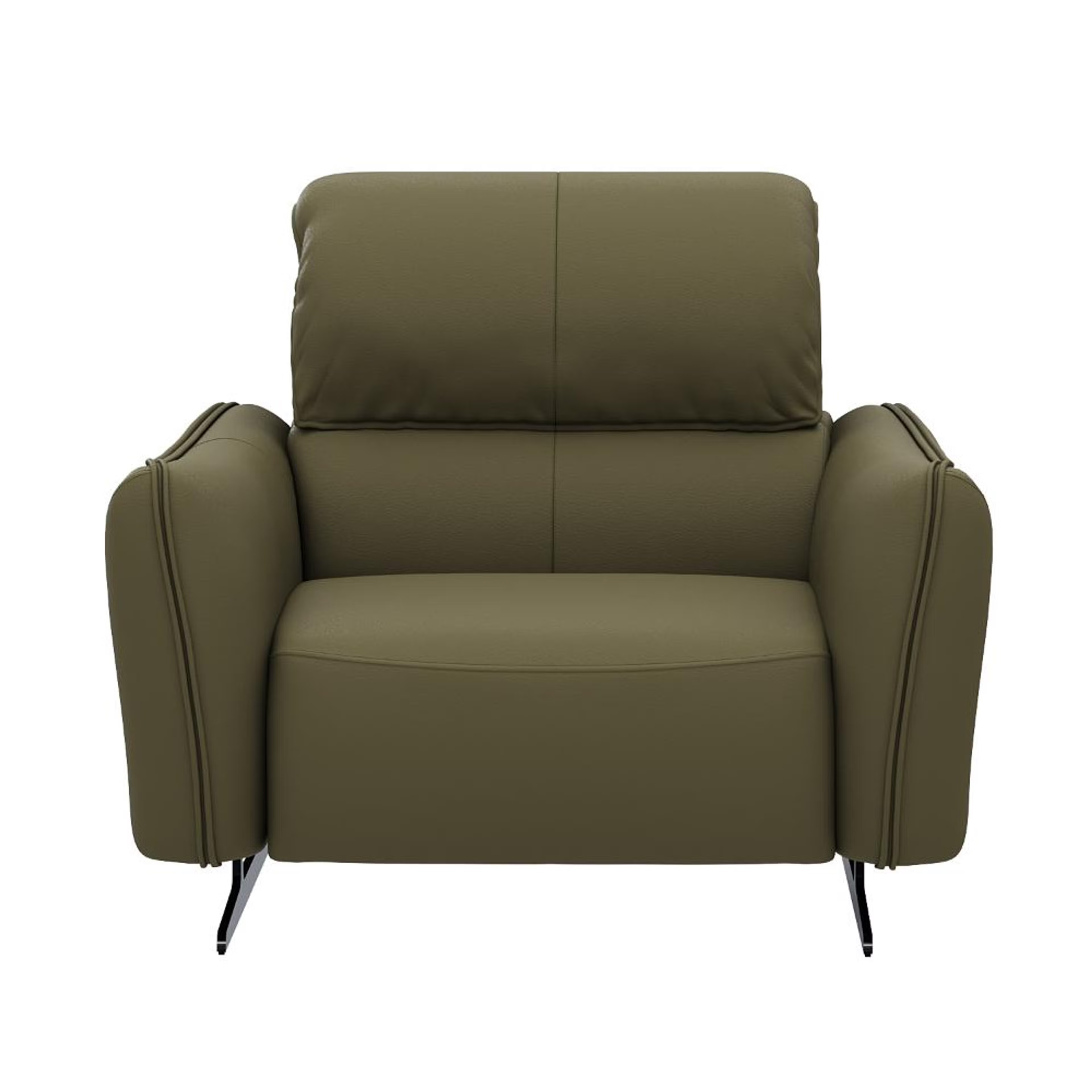 Home 46 Wakefit Crete Sofa Without Motion - One Seater Regular, Without Motion, 1 Seater, Green