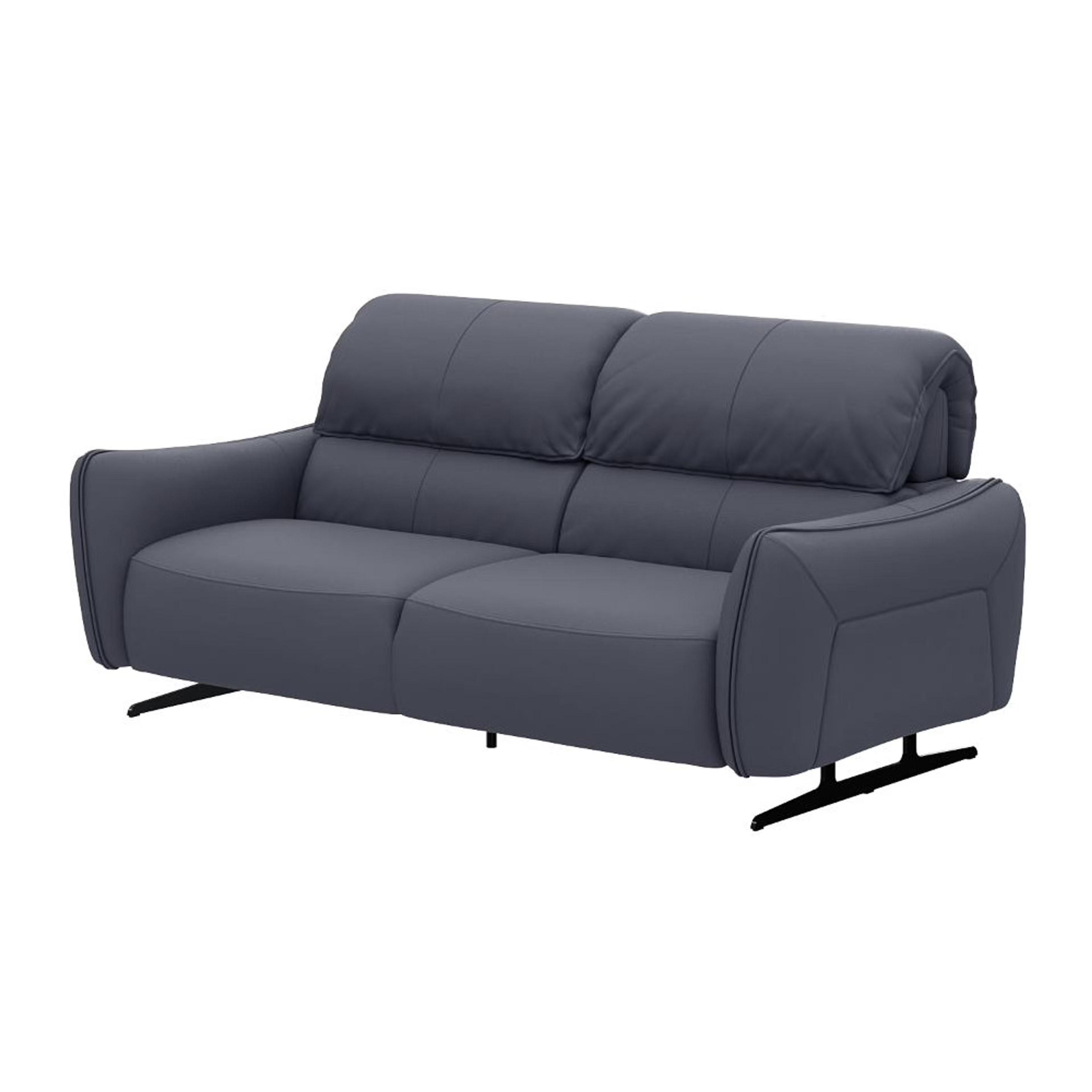 Wakefit Crete Sofa Without Motion Set (3+2) Seater Regular, Without Motion, Set (3+2), Blue