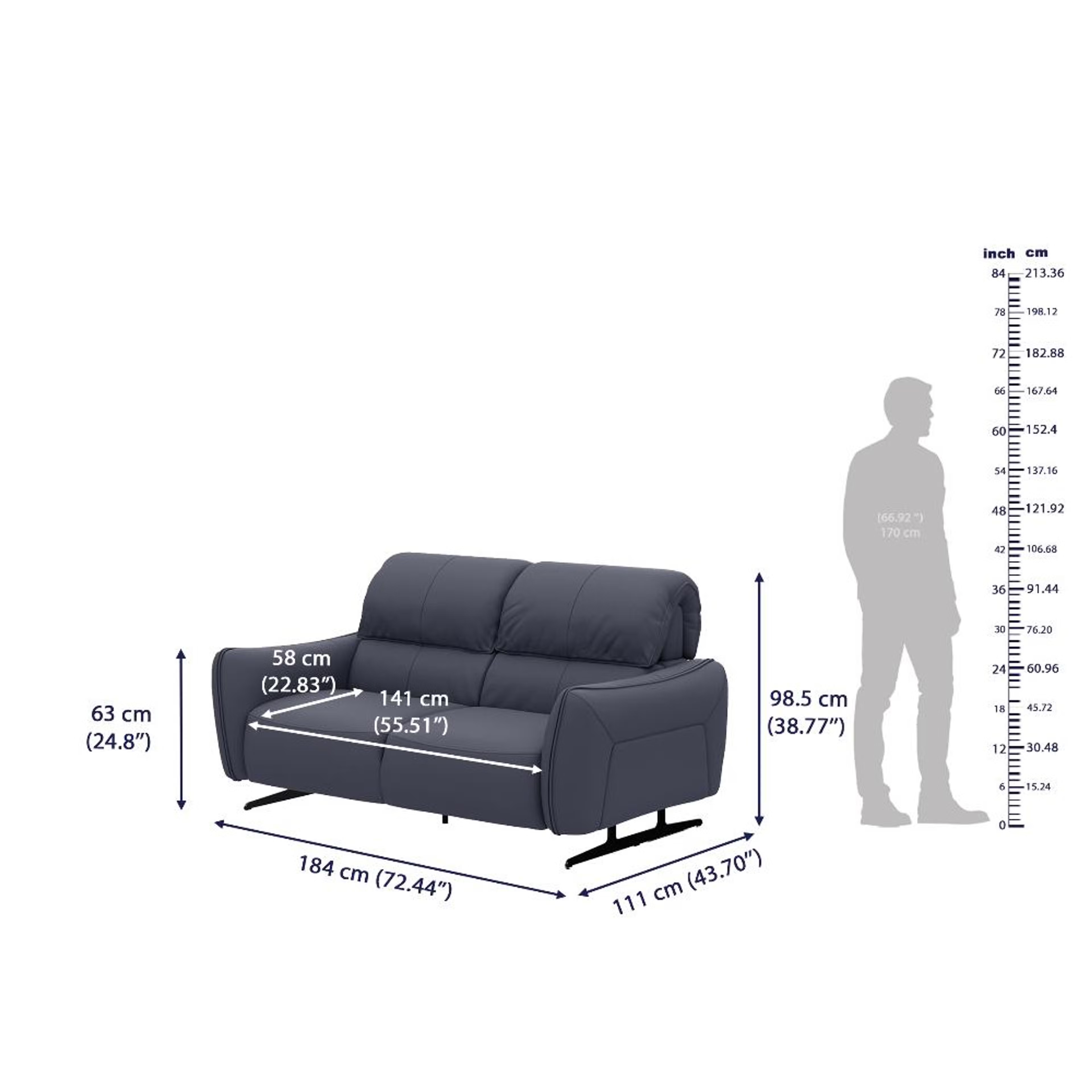 Wakefit Crete Sofa Without Motion Set (3+2+1) Seater Regular, Without Motion, 3+2+1, Blue 11 Wakefit Crete Sofa Without Motion Set (3+2+1) Seater Regular, Without Motion, 3+2+1, Blue