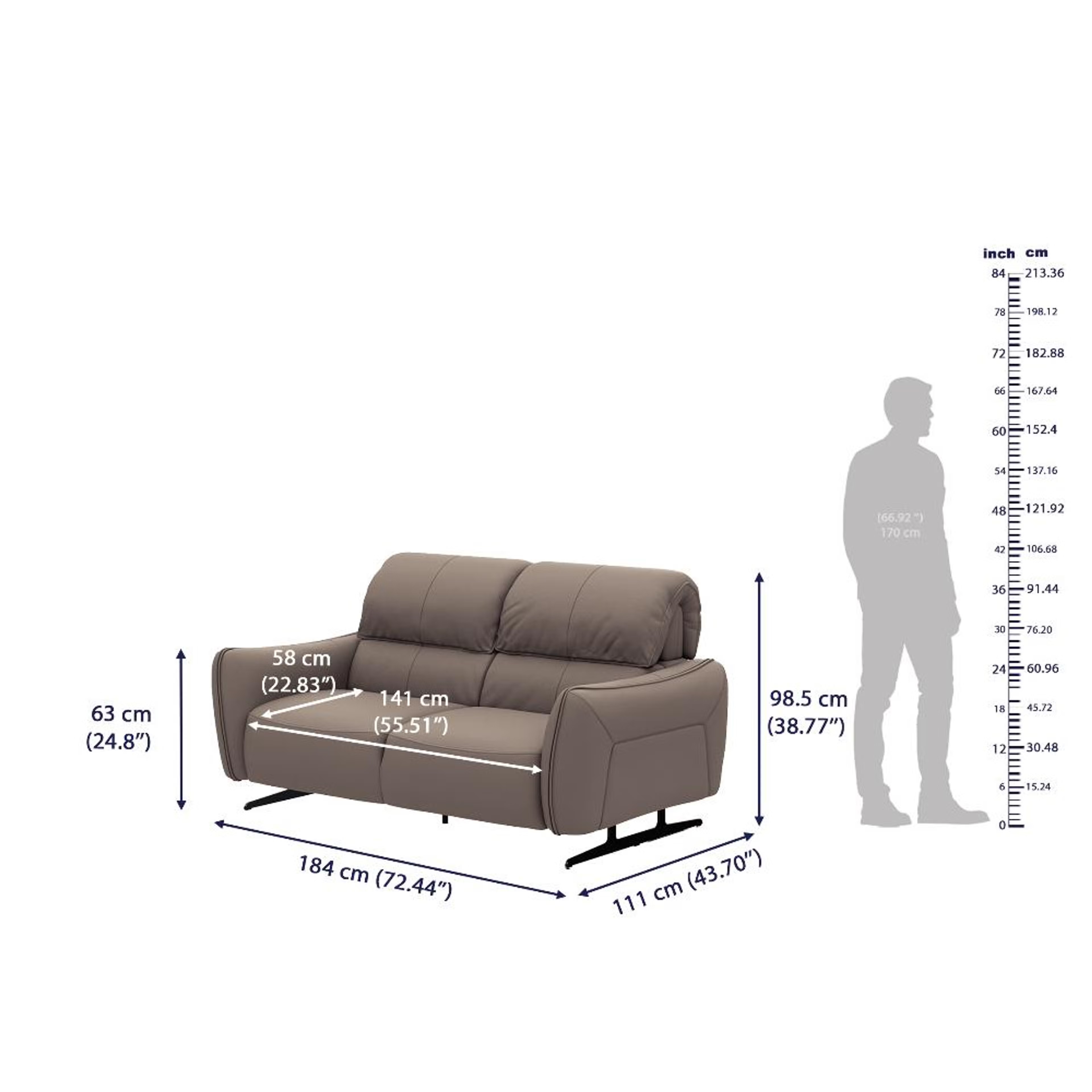 Wakefit Crete Sofa Without Motion Set (2+1+1) Seater Regular, Without Motion, 2+1+1, Grey 8 Wakefit Crete Sofa Without Motion Set (2+1+1) Seater Regular, Without Motion, 2+1+1, Grey