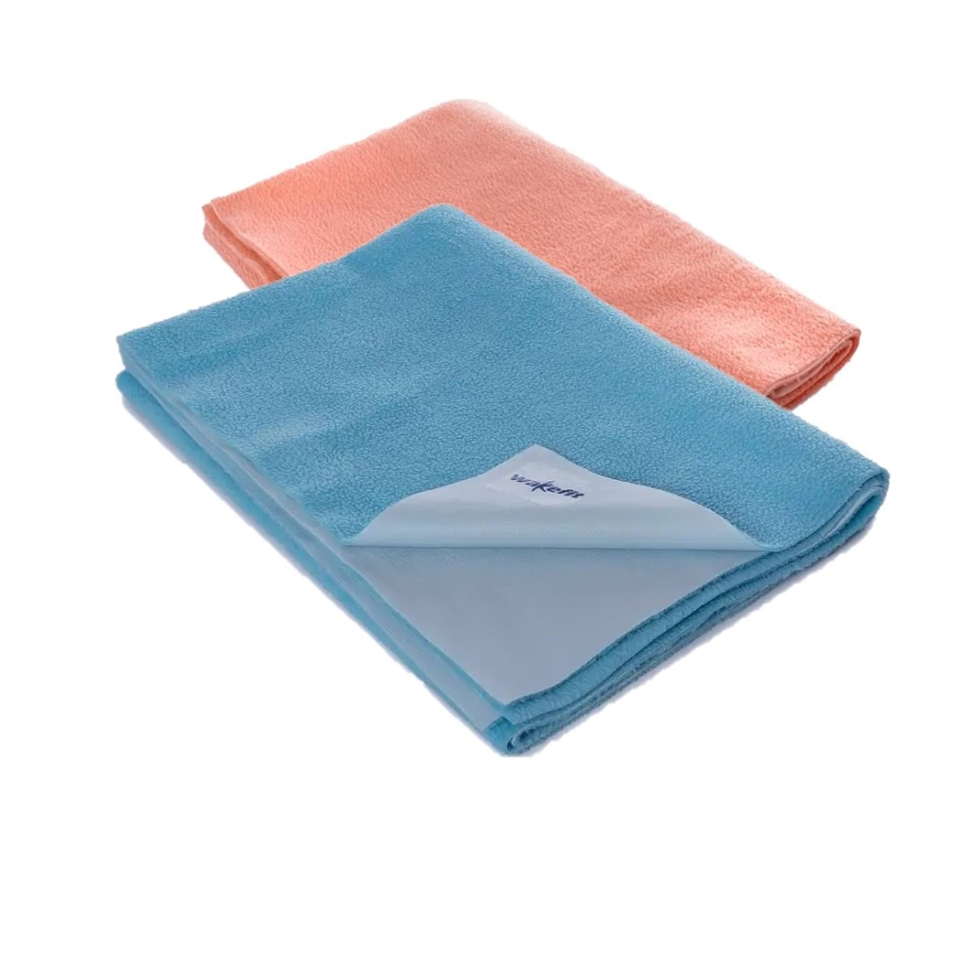 Home 33 Daffy Waterproof Dry Sheets - Small (50cm x70cm) (Orange and AquaBlue ) (Set of 2) Small, Set of 2, Aqua Blue & Orange