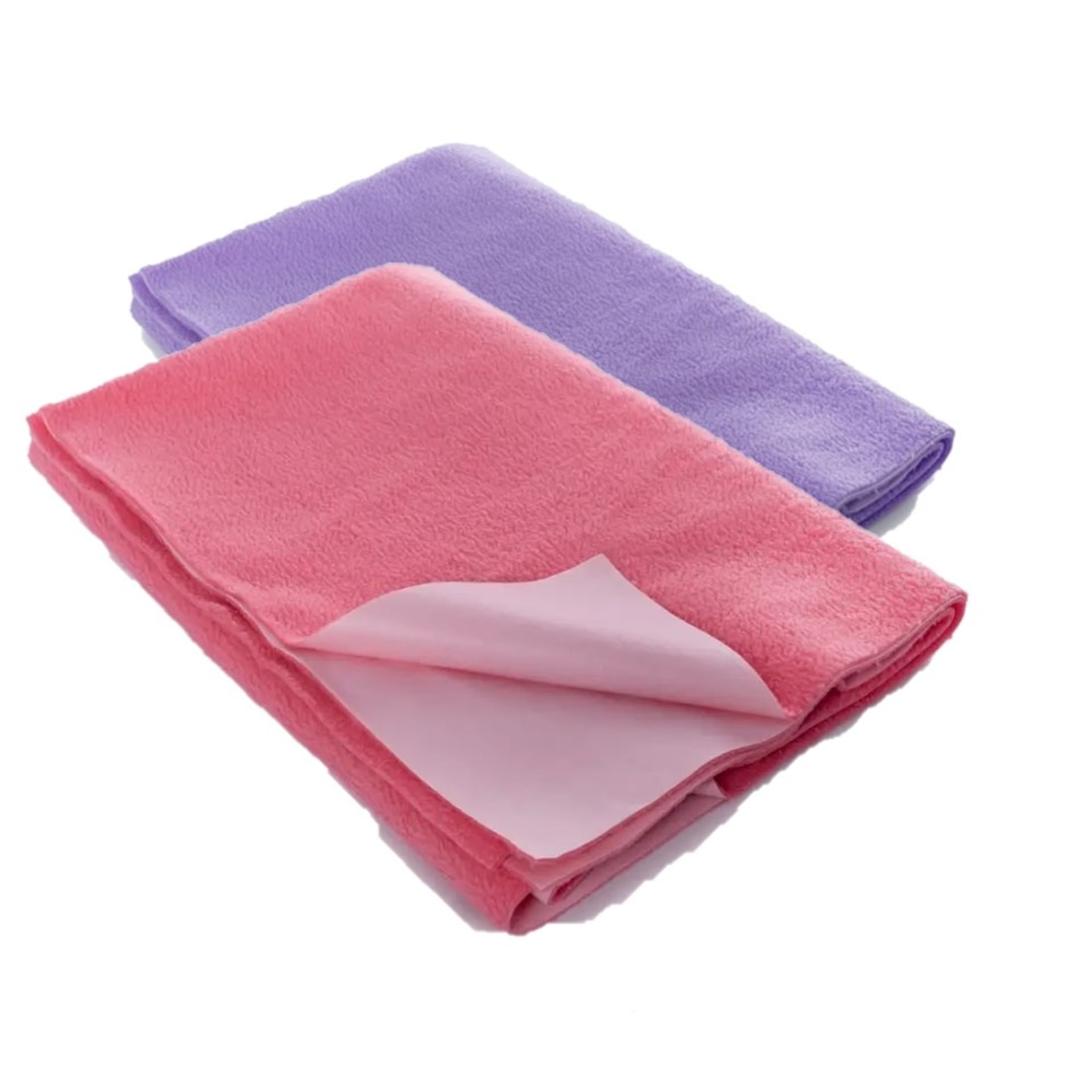 Daffy Waterproof Dry Sheets - Small (50cm x70cm) (Violet and SalmonRose ) (Set of 2) Small, Set of 2, Salmon Rose & Violet