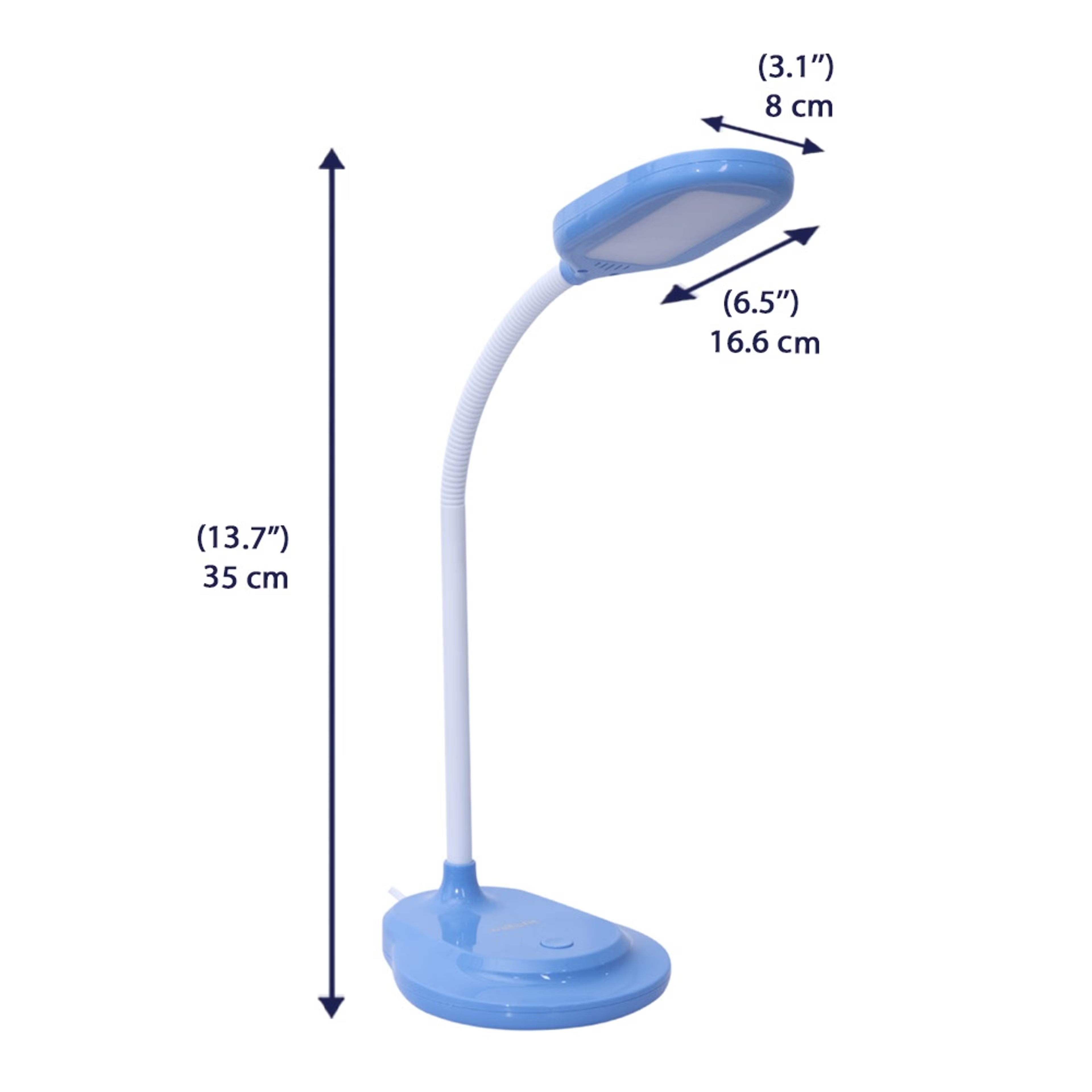 Wakefit Blaise Study Lamp Led Without battery, Blue 5 Wakefit Blaise Study Lamp Led Without battery, Blue