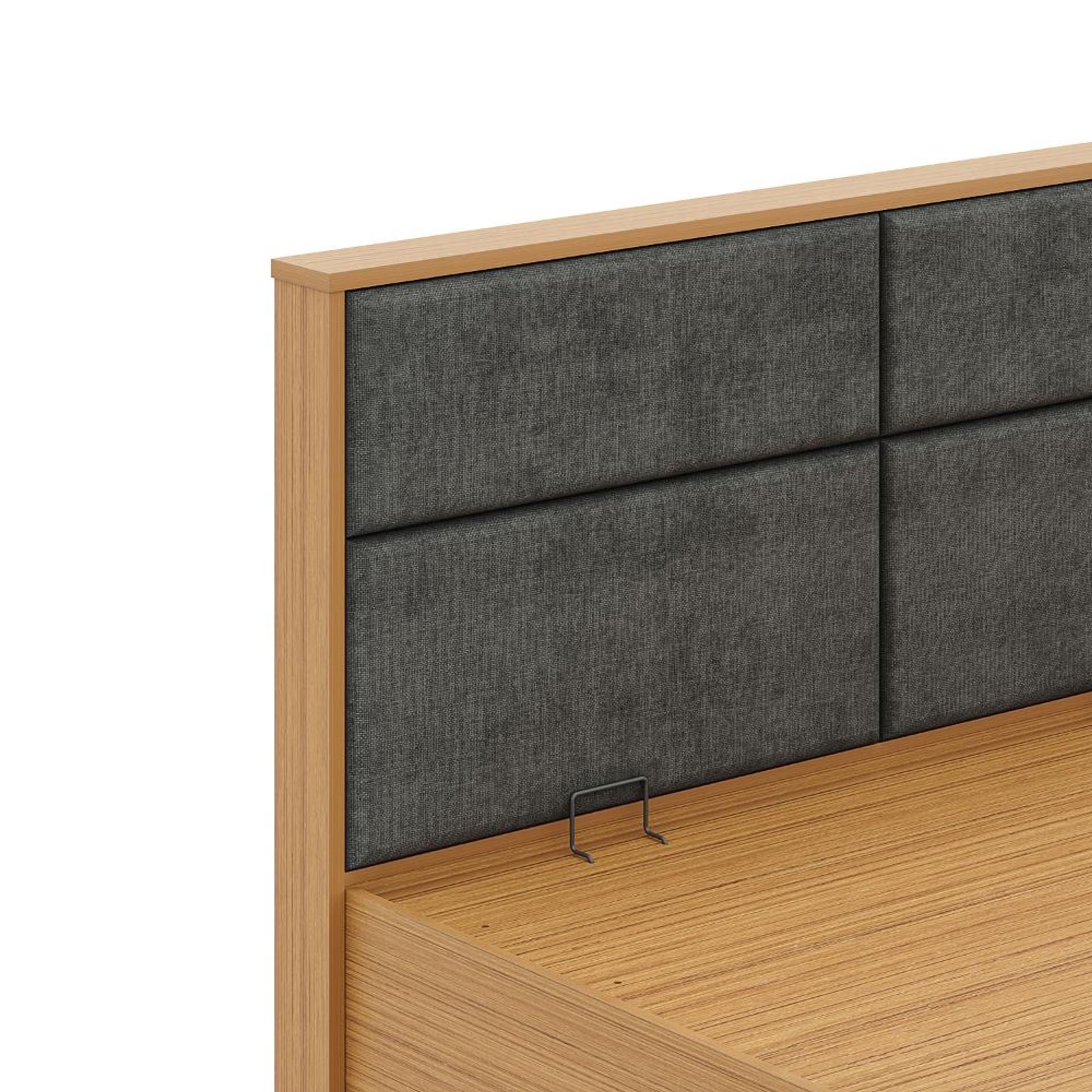 Wakefit Eclipse King Size Bed with Dark Grey Upholstered Headboard- with Hydraulic Storage King - 78" x 72 7 Wakefit Eclipse King Size Bed with Dark Grey Upholstered Headboard- with Hydraulic Storage King - 78" x 72\