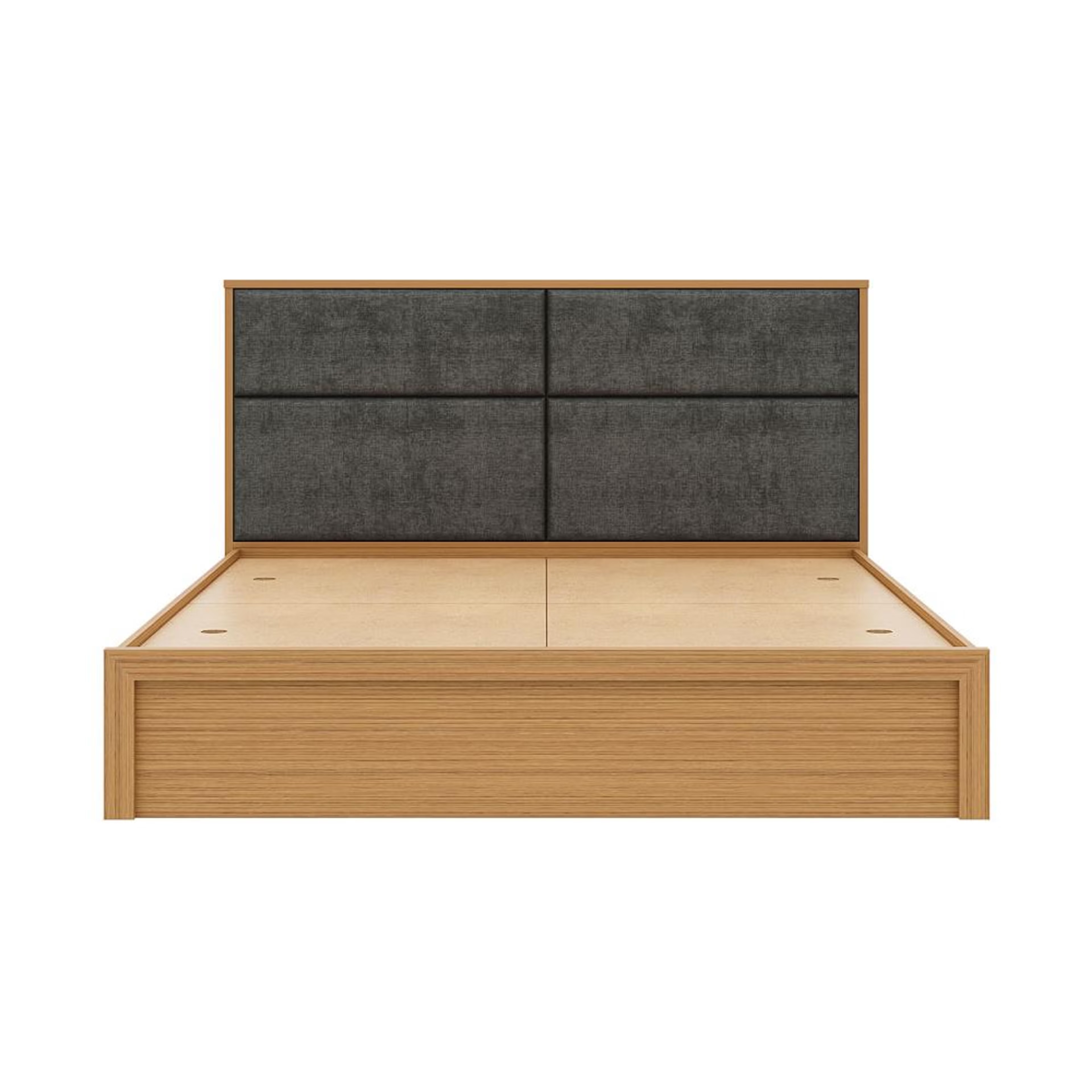 Home 42 Wakefit Eclipse King Size storage Bed with Dark Grey Upholstered Headboard King - 78" x 72\