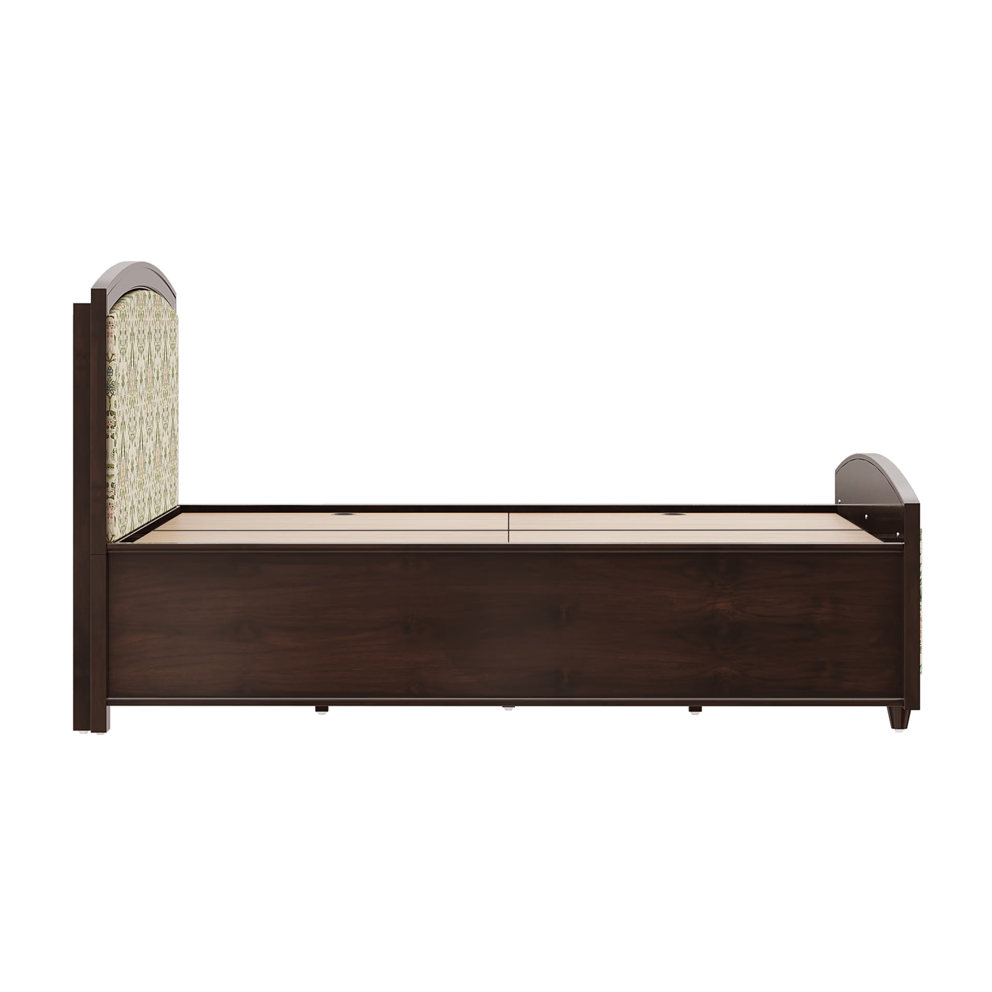 Home 29 Ved King Storage Teak Wood Bed King - 78" x 72\