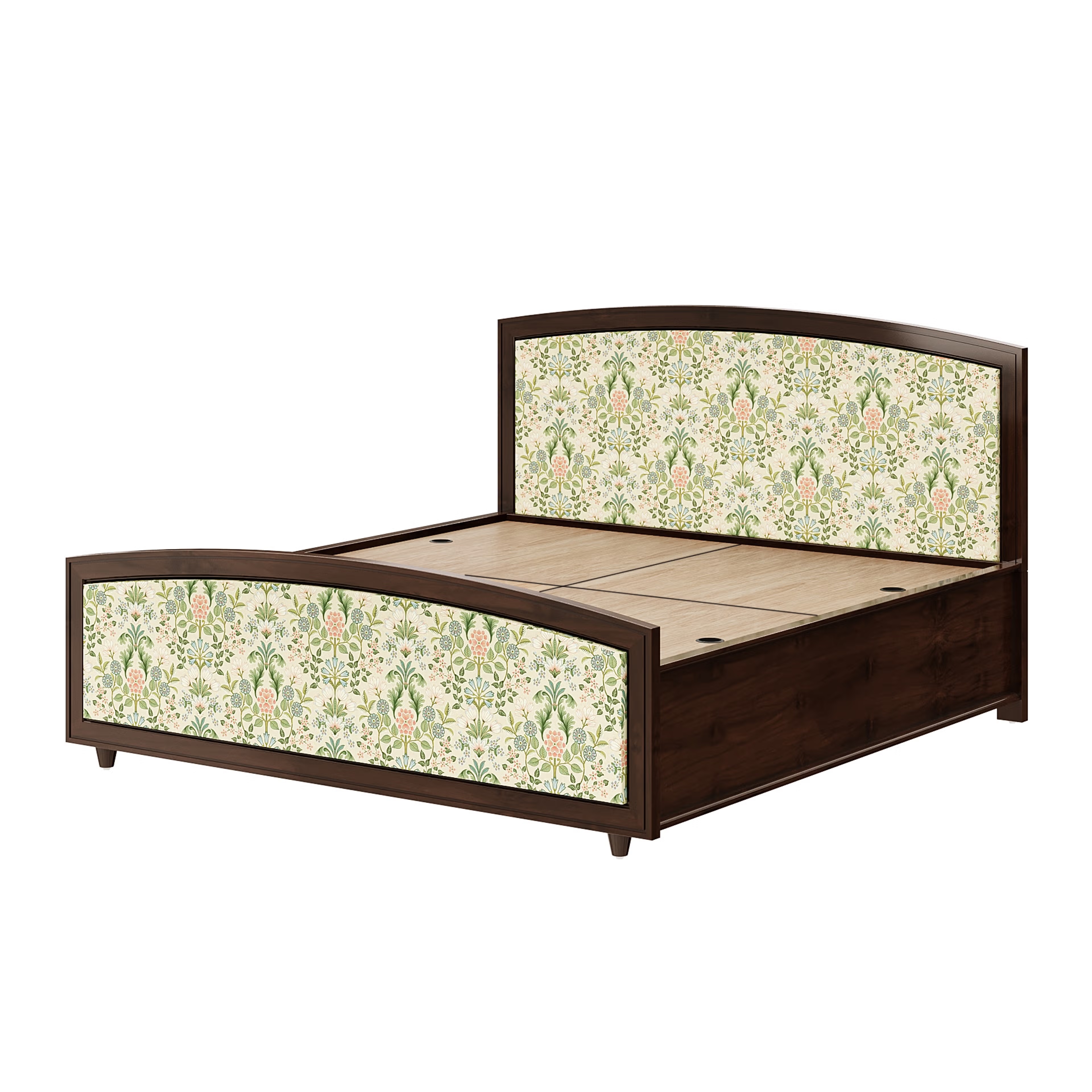 Ved King Storage Teak Wood Bed King - 78" x 72 5 Ved King Storage Teak Wood Bed King - 78" x 72\
