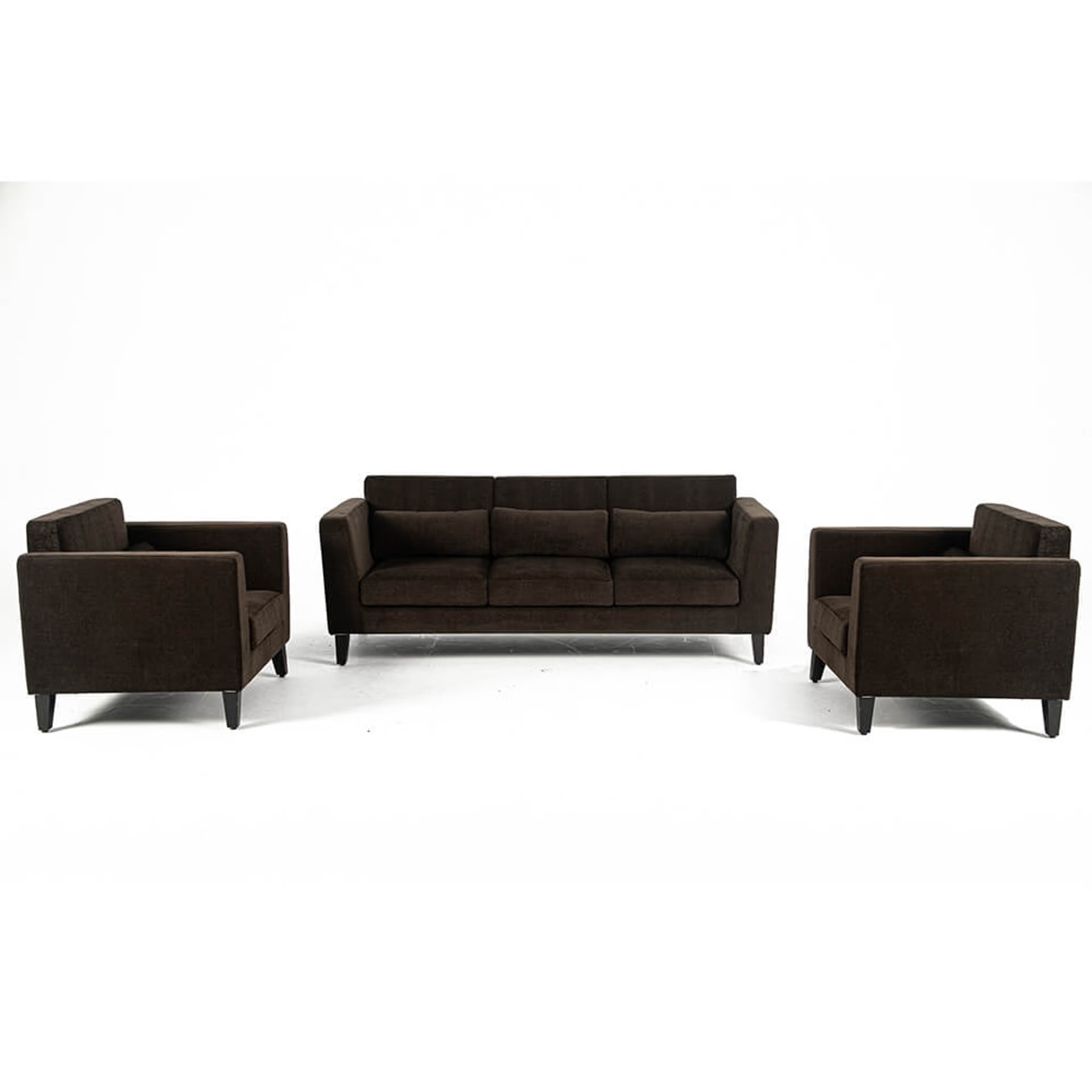 Home 40 Wakefit SnoozePro Sofa Set (3+1+1) Regular, 3 Seater + 1 Seater + 1 Seater, Dark Earth