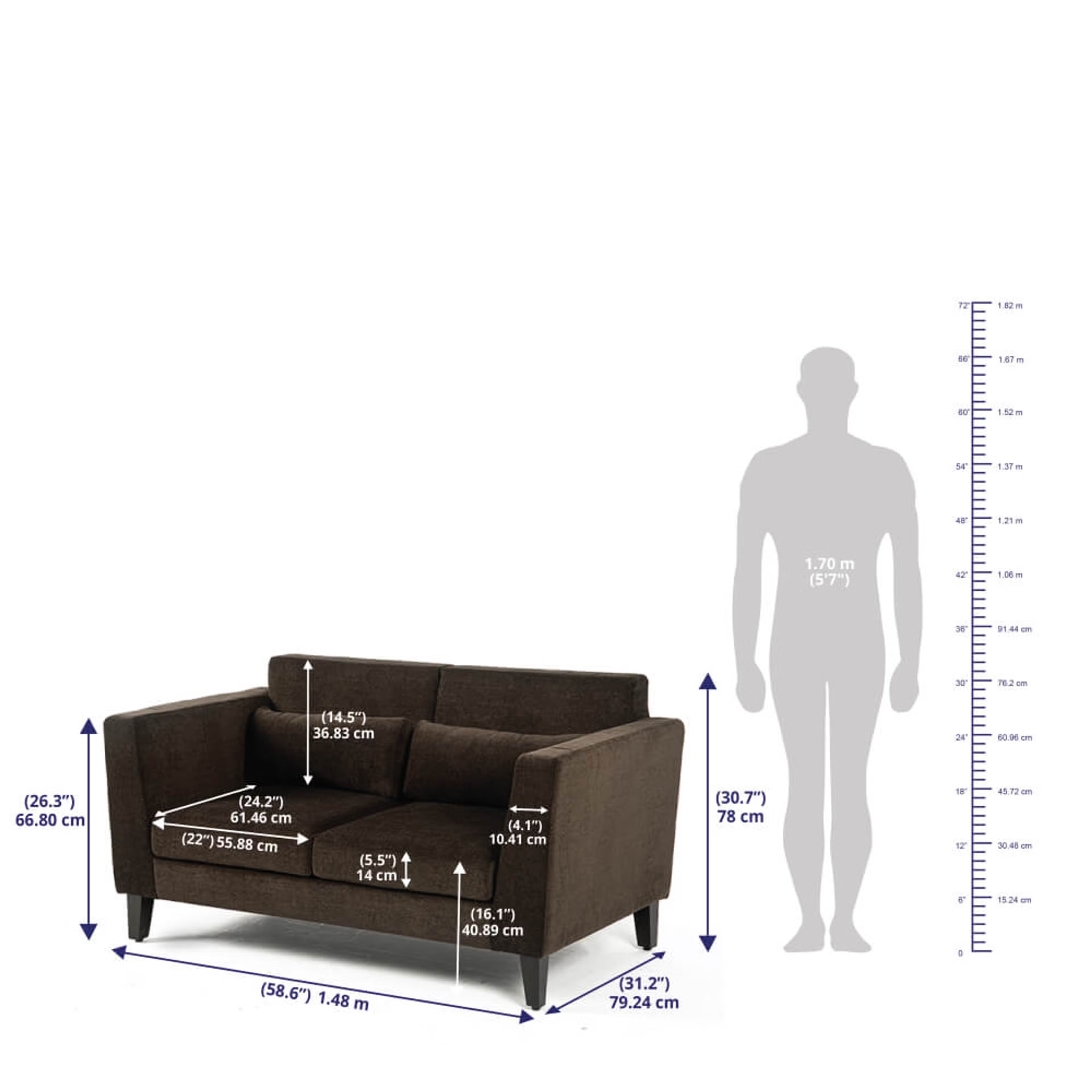 Wakefit SnoozePro Sofa Set (3+2) Regular, 3 Seater + 2 Seater, Dark Earth 11 Wakefit SnoozePro Sofa Set (3+2) Regular, 3 Seater + 2 Seater, Dark Earth