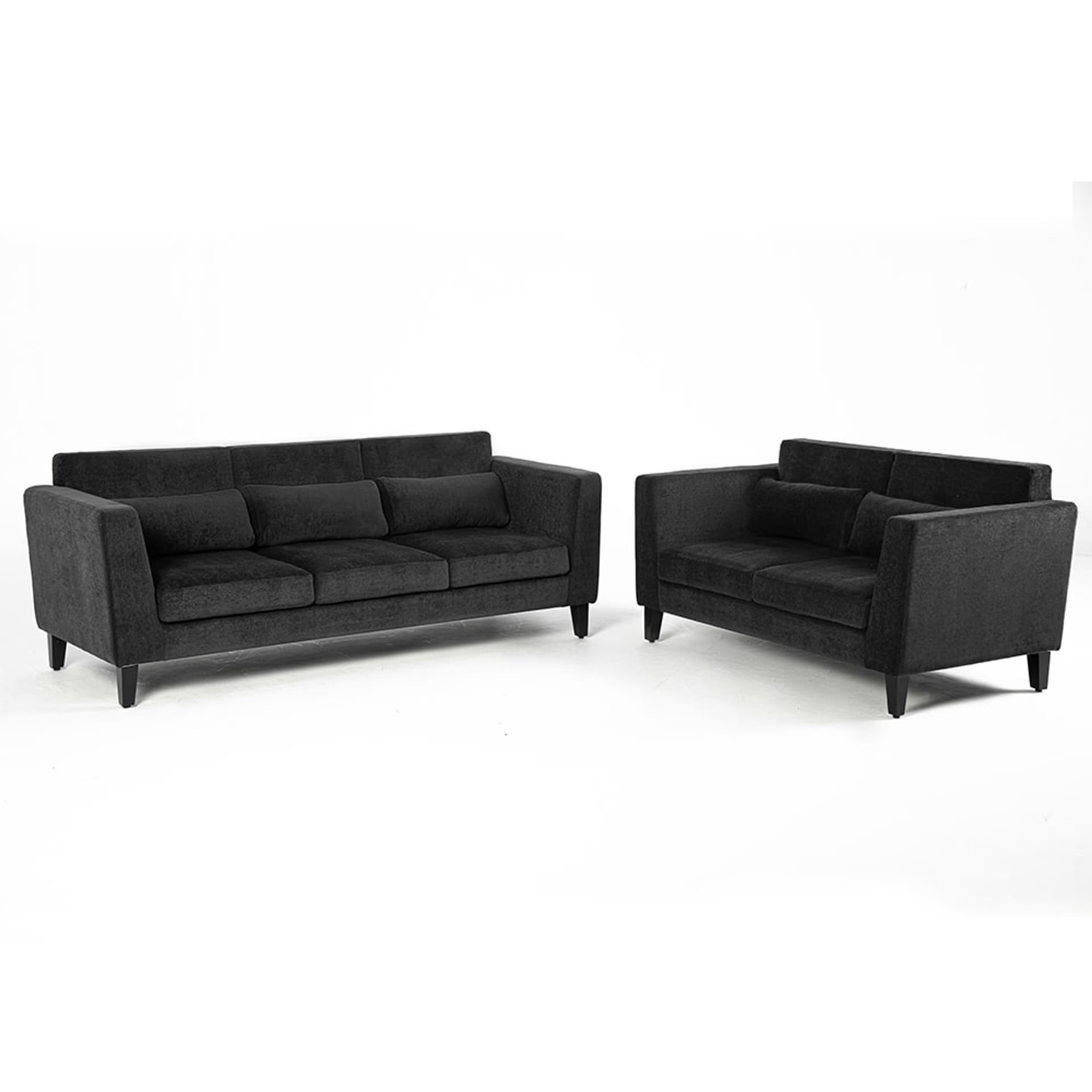 Wakefit SnoozePro Sofa Set (3+2) Regular, 3 Seater + 2 Seater, Smoke Grey