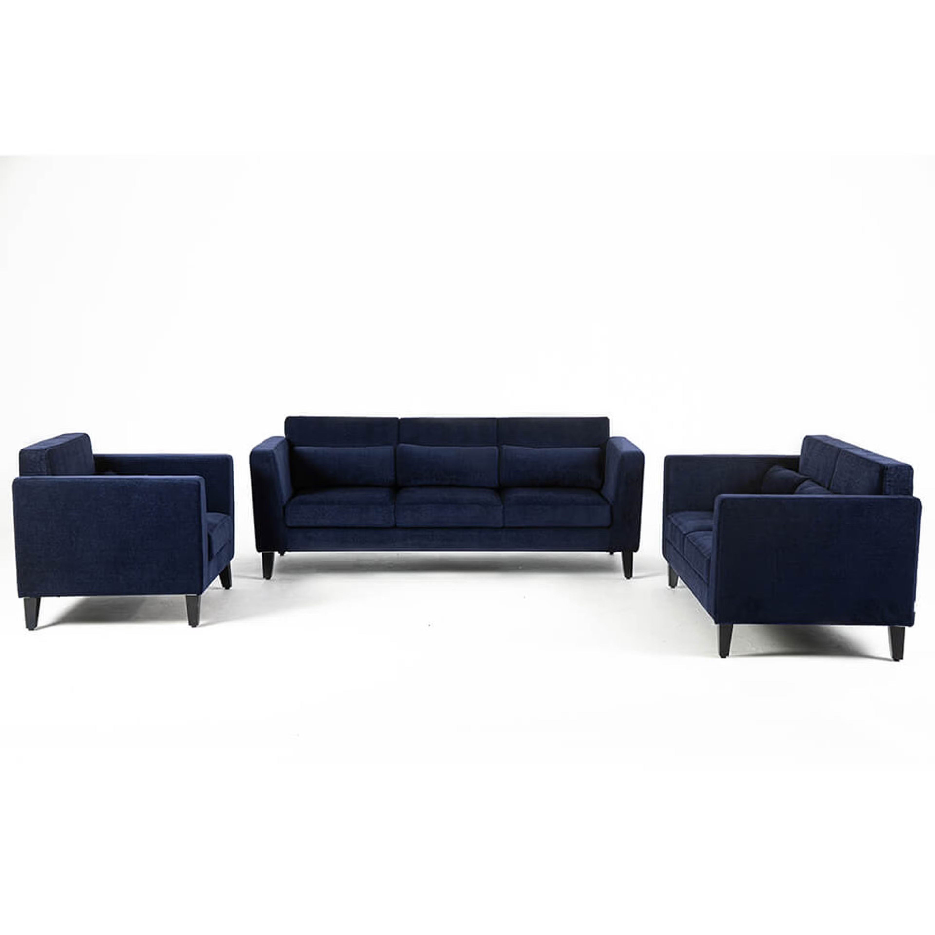 Wakefit SnoozePro Sofa Set Regular, 3 Seater + 2 Seater + 1 Seater, Cobalt Blue 3 Wakefit SnoozePro Sofa Set Regular, 3 Seater + 2 Seater + 1 Seater, Cobalt Blue